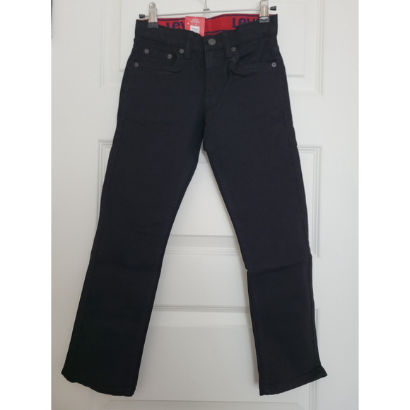 Boys Levi's 511 Slim Flex Stretch Jeans Size 8 Black NWT - Picture 1 of 5